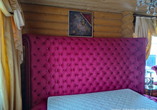 Кровать двуспальная в каретной стяжке Capitone